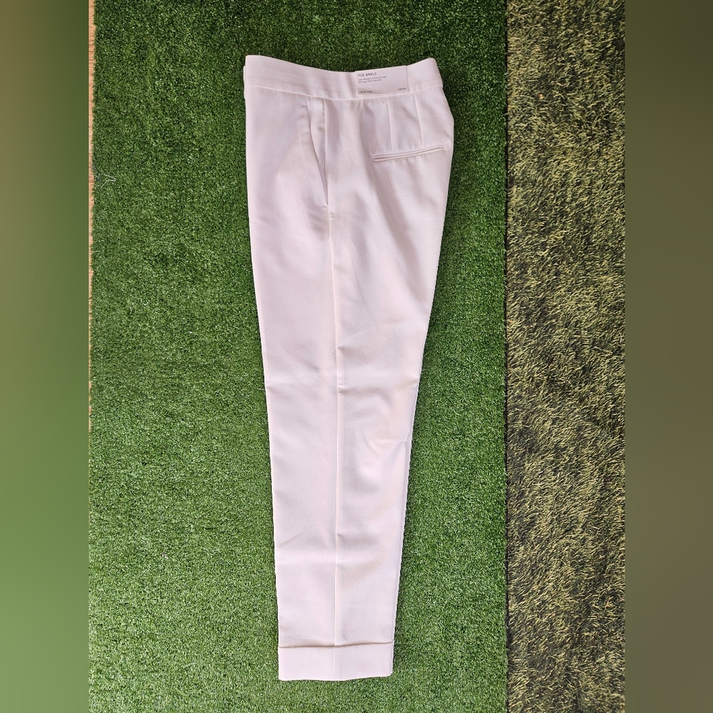 Ann Taylor The Petite High Waist Ankle Pant (Size 2P, Winter White)